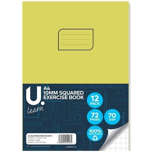 Squared exercise book - a4,