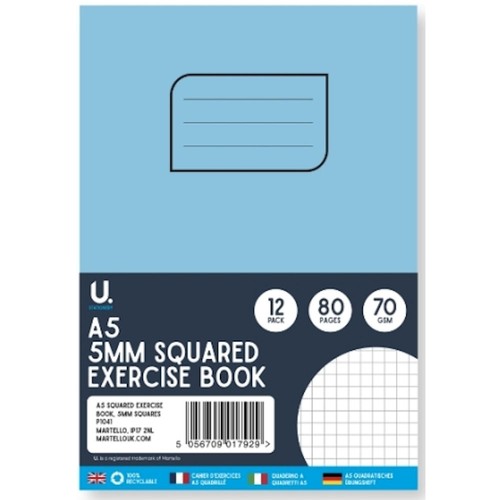 Squared exercise book - squared,