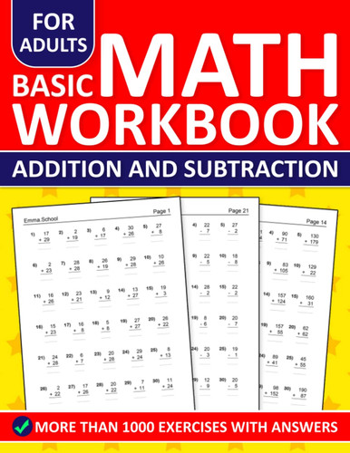 Basic math workbook for adults - workbook,