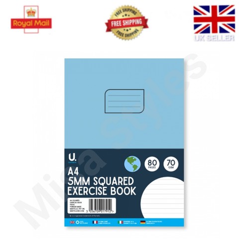 Squared exercise book math - a4,