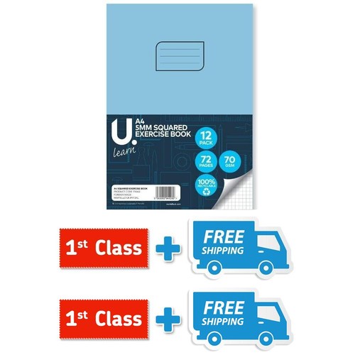 Squared exercise book - squared,